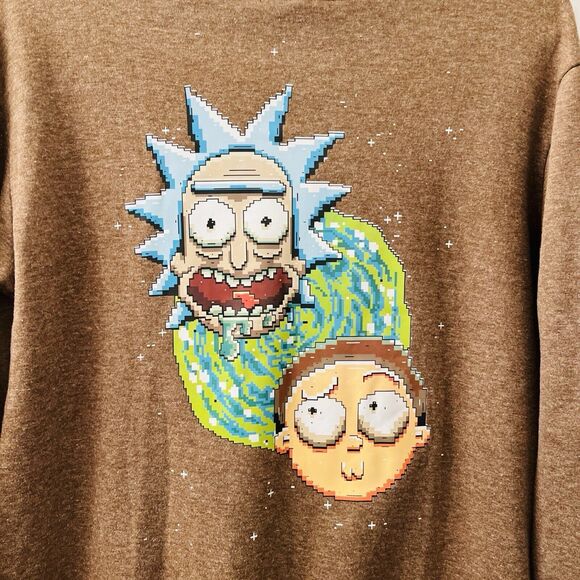 Rick and Morty Members Only Hoodie Men’s S Sweatshirt Adult Swim Front Pocket - Picture 4 of 11